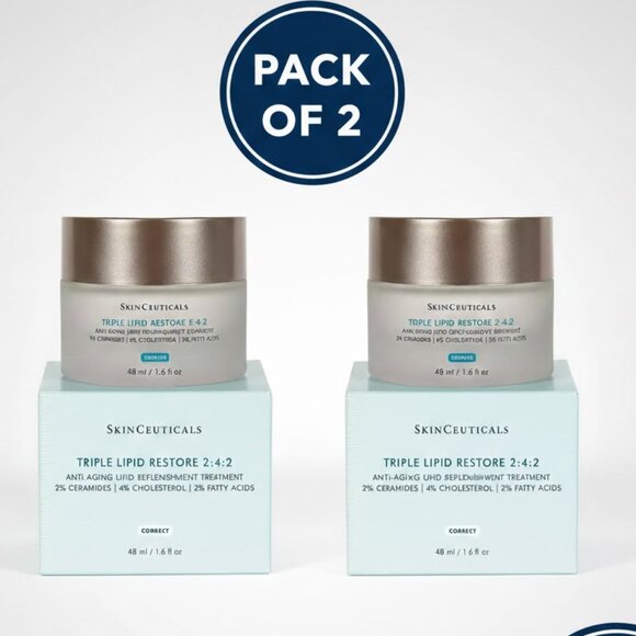 (2X)SKINCEUTICALS TRIPLE LIPID RESTORE 2:4:2 1.6 OZ SEALED NEW IN BOX